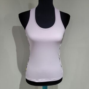 L'Oeuf Poche Women's Ballet Lace Up Racerback SPF 30 Active Top XS Lavender NEW